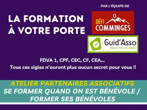 Défi Comminges organise deux ateliers les 18 juin et 20 octobre 2026 autour du sujet 